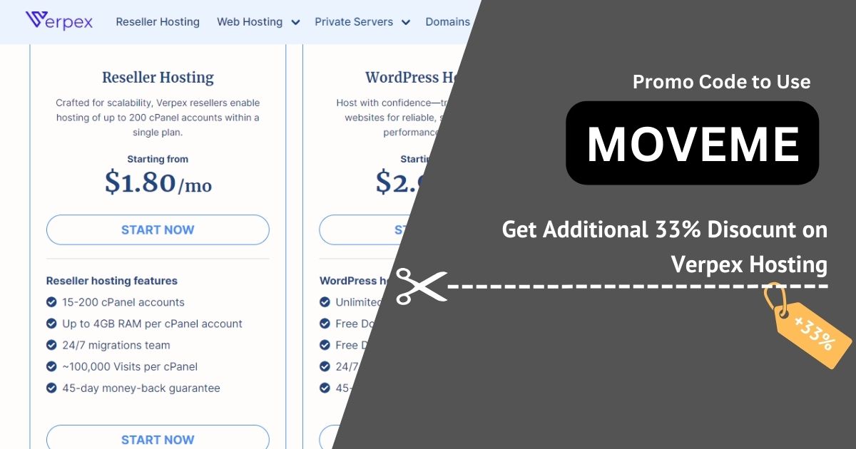 Verpex Discount Coupon Code