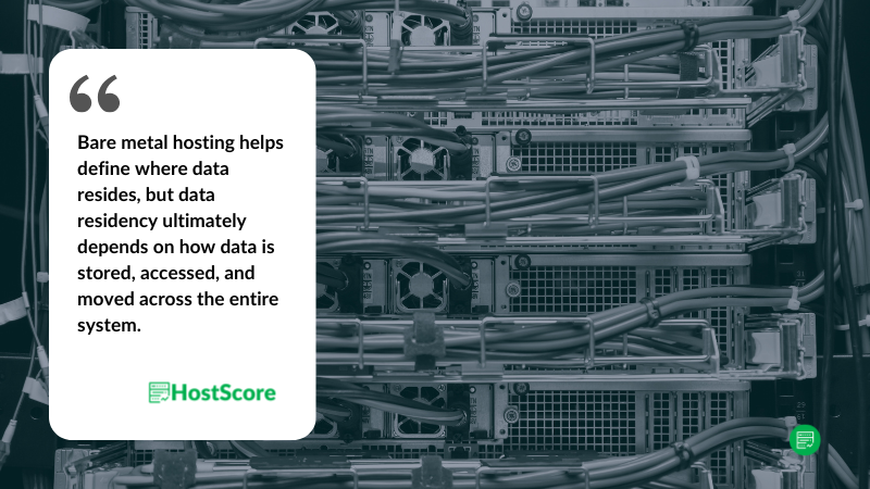 裸机托管和数据驻留要求