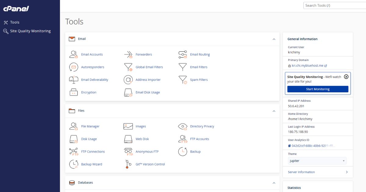 cPanel BlueHost cPanel BlueHost