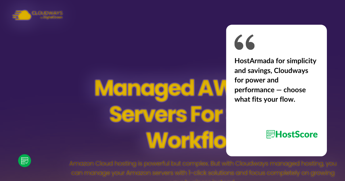 Cloudways vs HostArmada