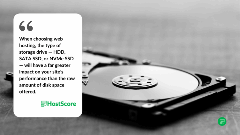 Web Hosting Storage Explained: SSD vs NVMe vs HDD - HostScore