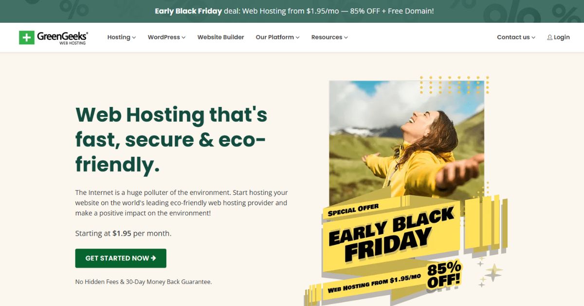 GreenGeeks Black Friday Deal