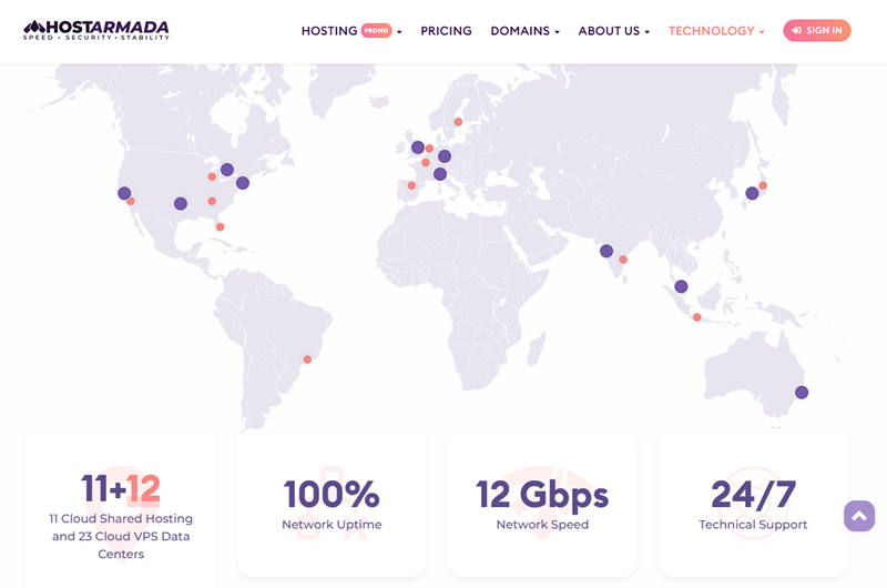 HostArmada Server Locations