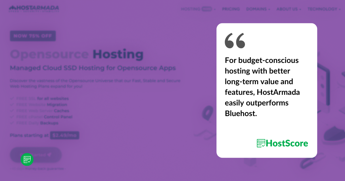 HostArmada vs BlueHost