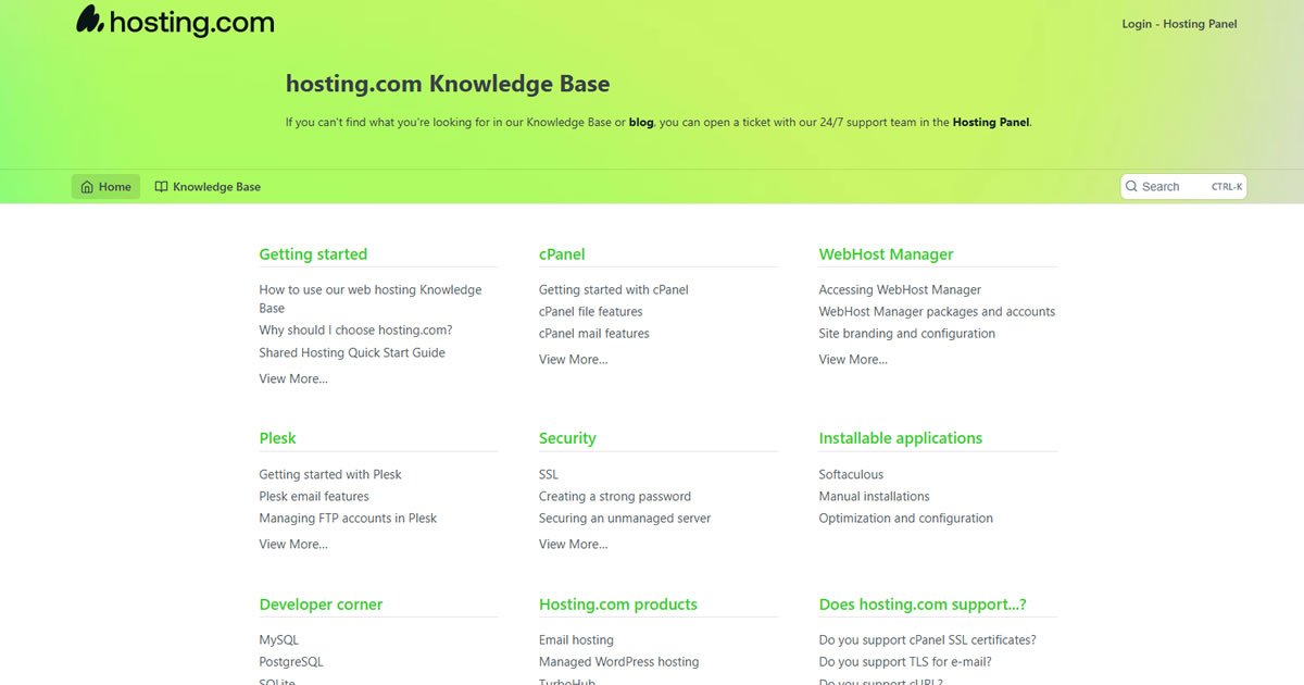 Hosting.com Customer Support