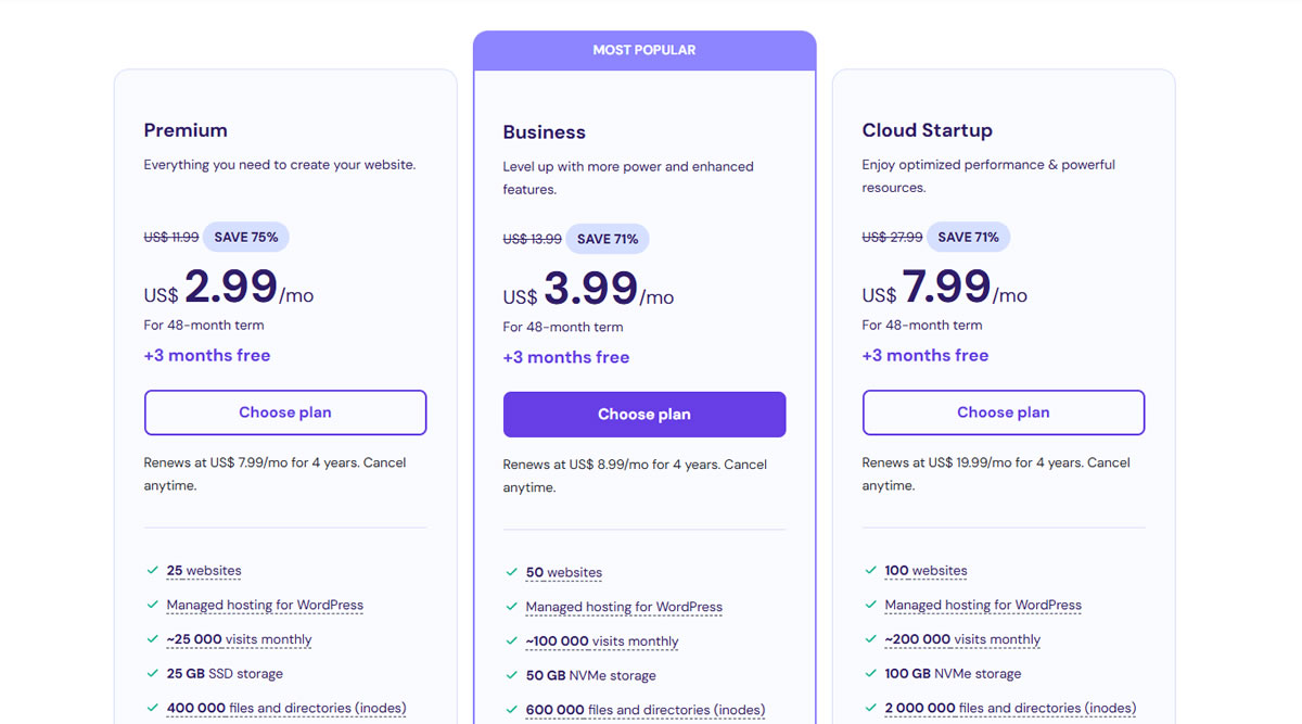 Hostinger vs Wix: 价格比较及主要区别