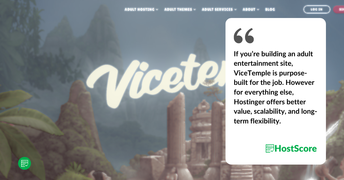 Hostinger vs Vice Temple