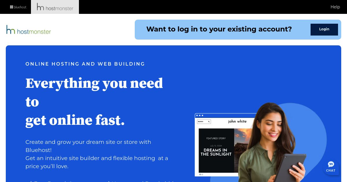 BlueHost 的 Hostmonster