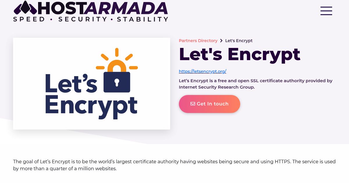 HostArmada Free SSL