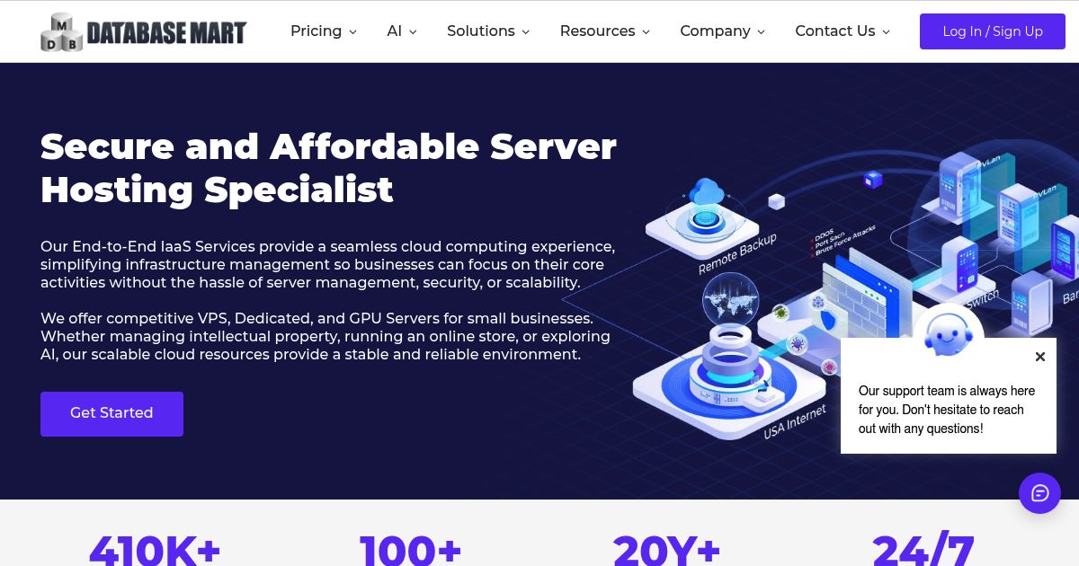 Database Mart 2025 黑色星期五特惠 – 可靠的美国 VPS 和 GPU 服务器每月仅需 0.99 美元起 - HostScore