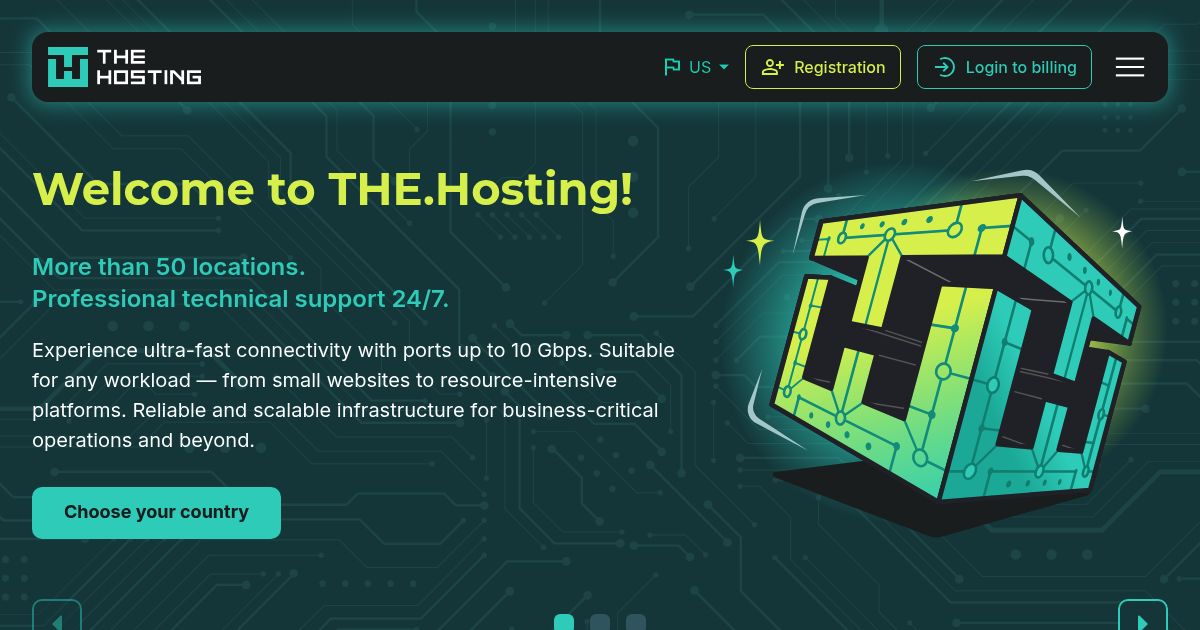 Обзор THE.Hosting: бюджетный хостинг в более чем 40 странах, но с компромиссами