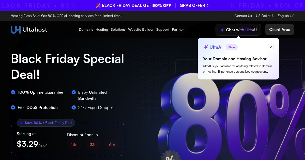 Ultahost Black Friday 2025