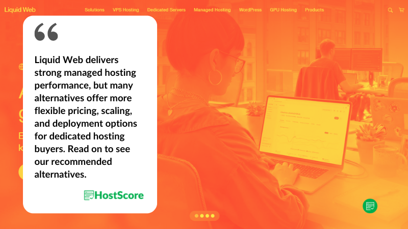 Liquid Web 的託管專用主機替代方案
