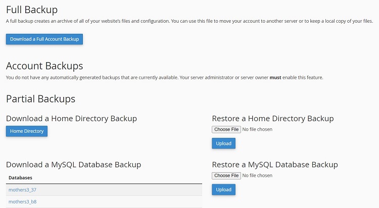 Different Ways to Manually Backup Your Server - HostScore