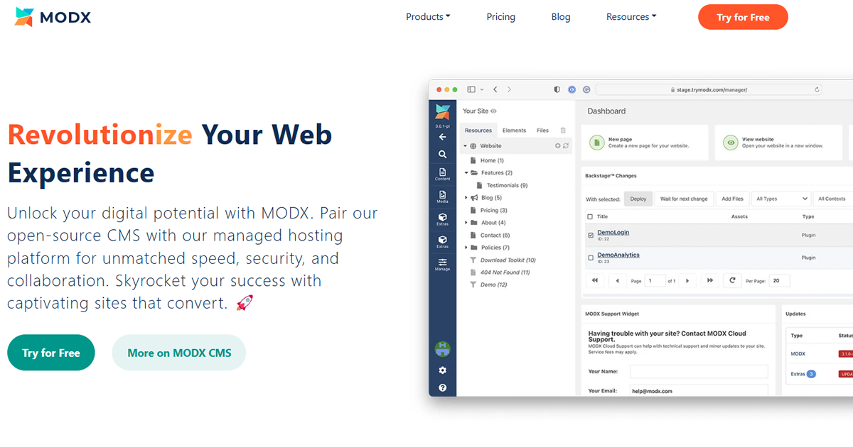 MODX Official Website MODX Official Website