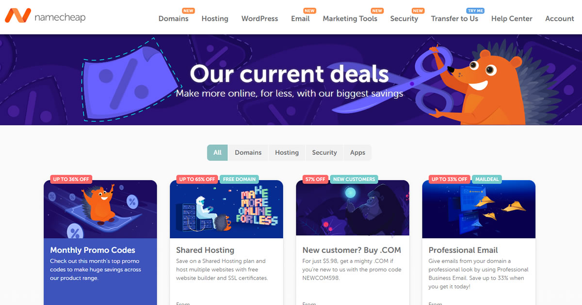 NameCheap Special Discount