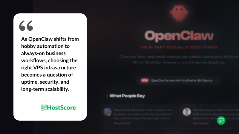 Использование OpenClaw дома или на VPS: что должны знать покупатели хостинга