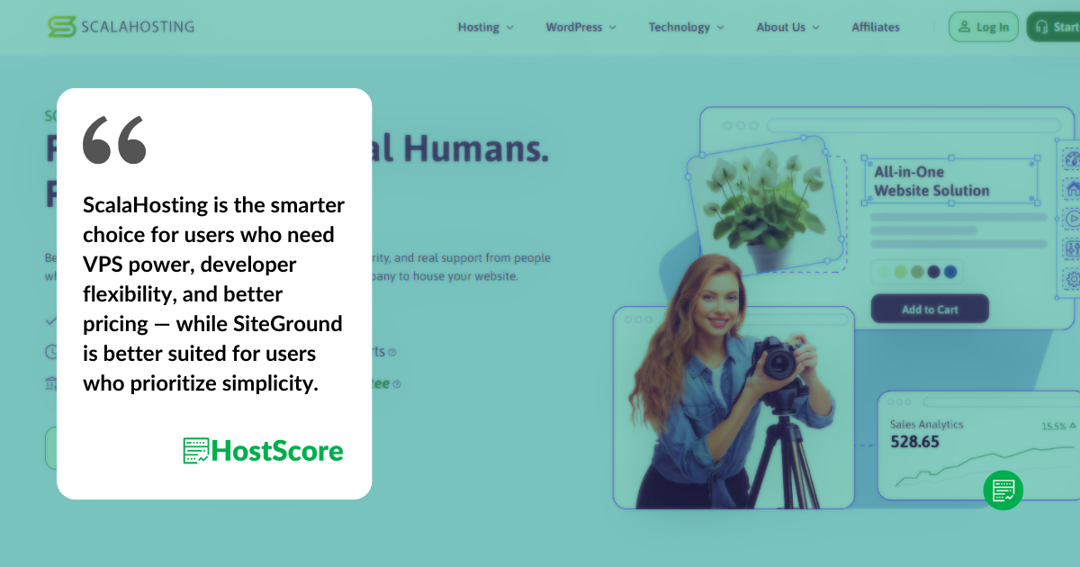 ScalaHosting vs SiteGround