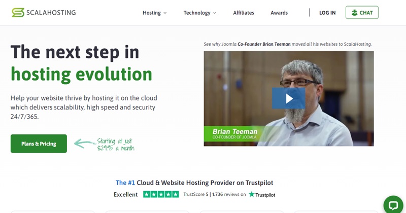 ScalaHosting is best suited for mid to larger-scale realtor websites.