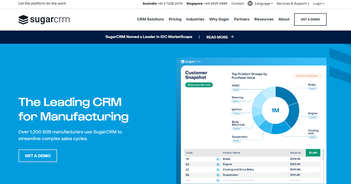 SugarCRM Official Website SugarCRM Official Website