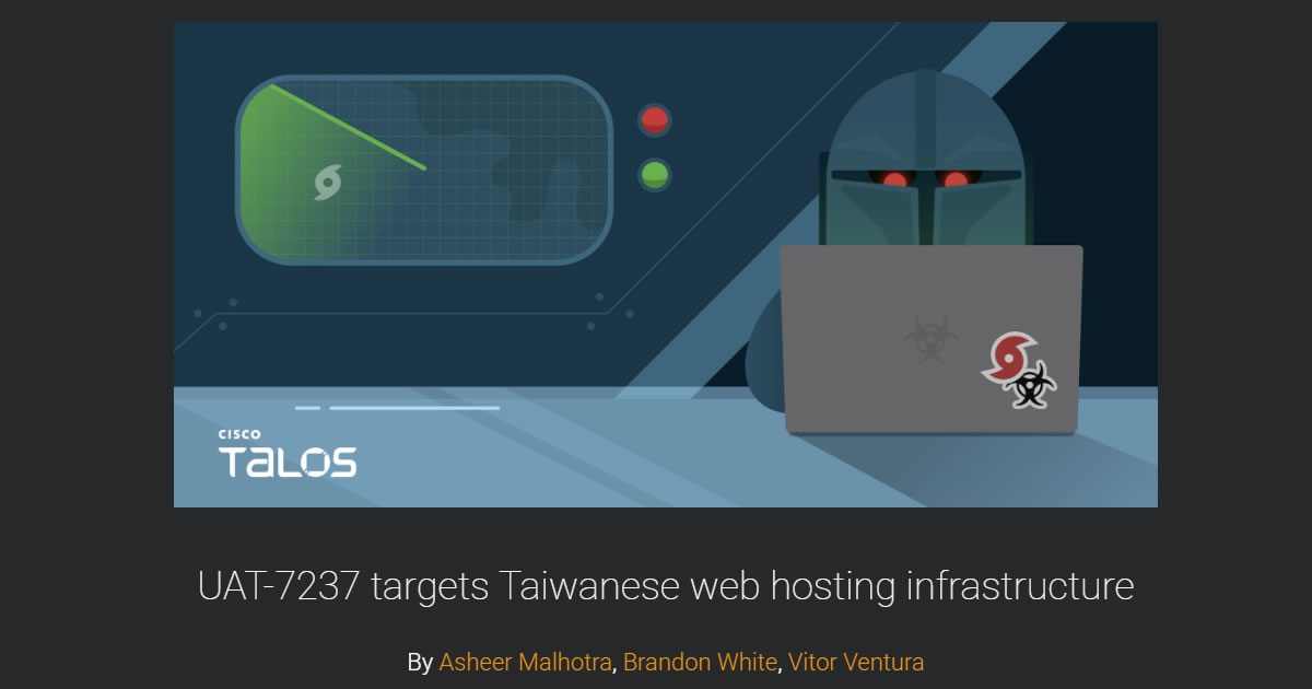 Chinese-Linked Hacking Group Targets Web Hosting Infrastructure in Taiwan
