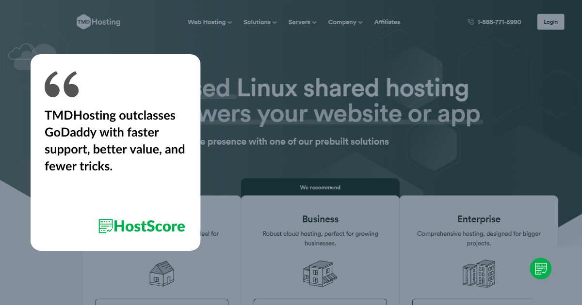 TMDHosting vs GoDaddy