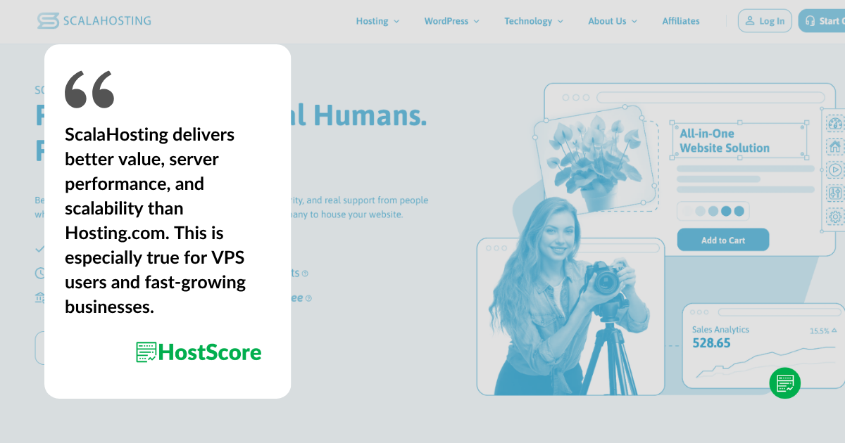 Hosting.com (formerly A2 Hosting) vs ScalaHosting